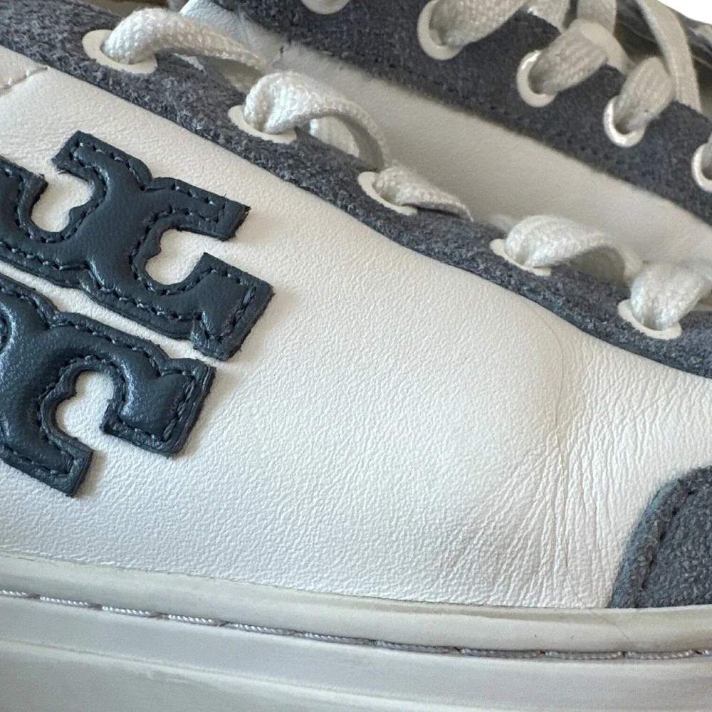 Tory Burch Color Block T Logo Leather Sneakers 9.5 Box Style 161131